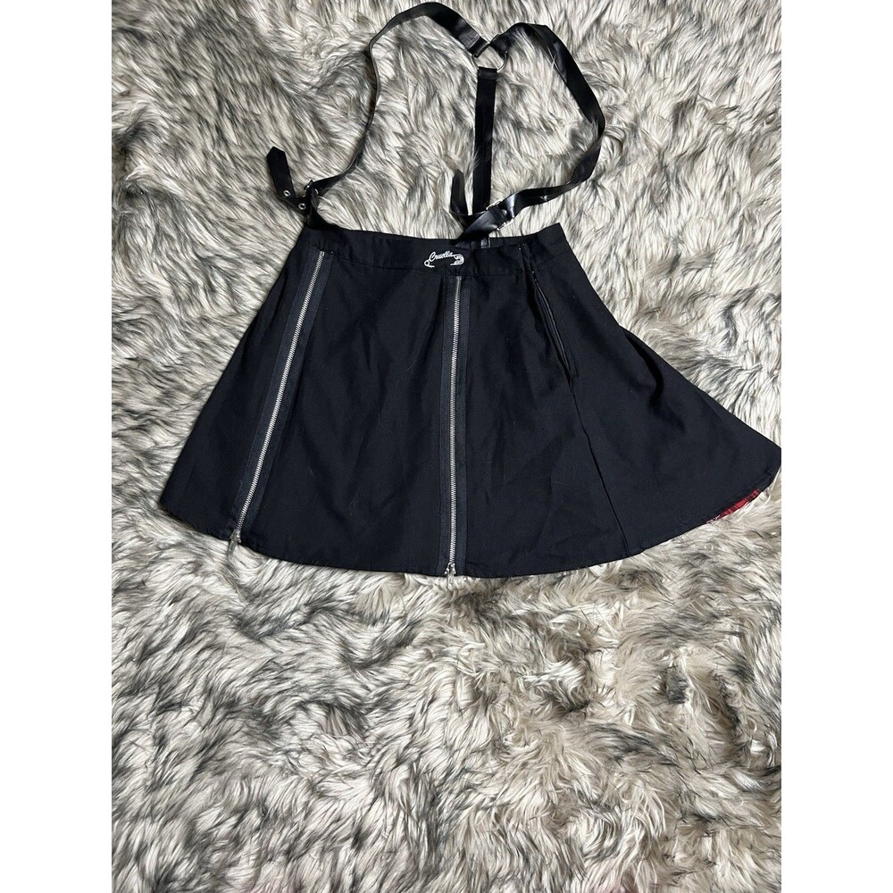 Her Universe Disney Cruella Zipper Pleated Suspender Skirt Size M